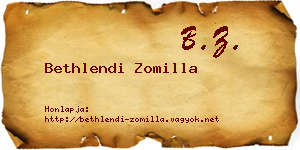 Bethlendi Zomilla névjegykártya